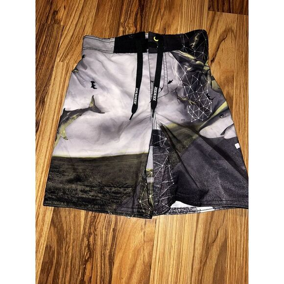 Joe Boxer Sharks Art Class Boys Swim Trunks Sz 6 Lot Of 3 - Picture 7 of 8